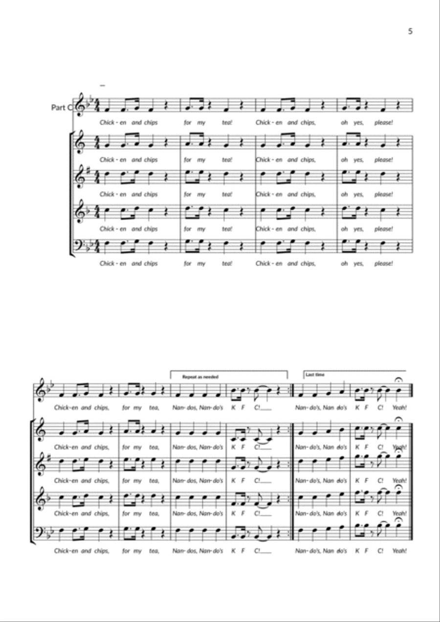 The Chicken Shop Swing! Large Ensemble scores gallery preview page 5