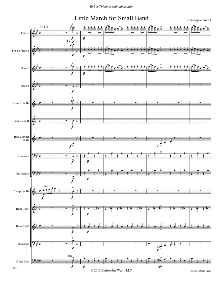 Little March for Small Band (2’21) Concert Band scores gallery preview page 1