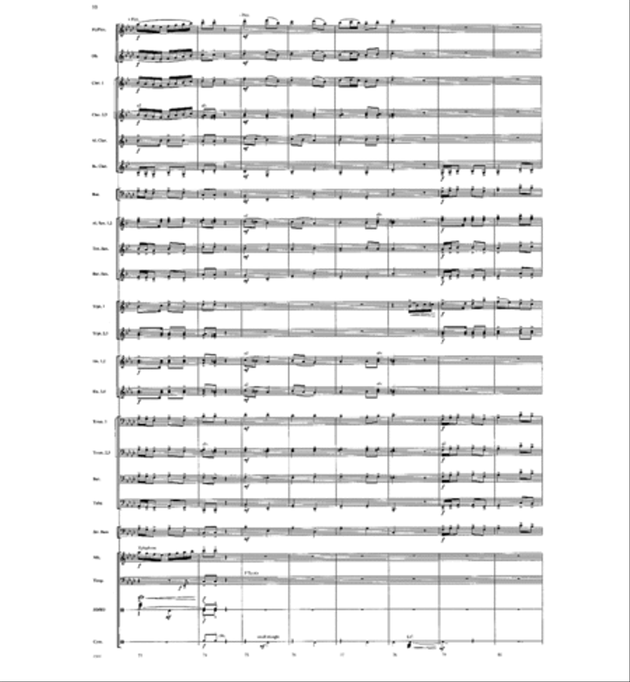 March: Celebration and Glory Concert Band scores gallery preview page 11