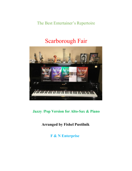 "Scarborough Fair"-Jazzy/Pop Version for Alto-Sax and Piano image number null