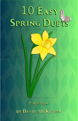 Book cover for 10 Easy Spring Duets for Violin