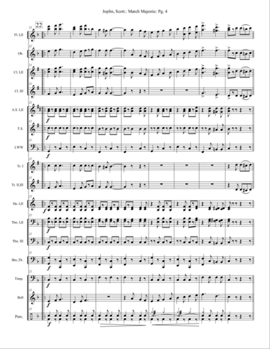 March Majestic - Extra Score Small Ensemble scores gallery preview page 4