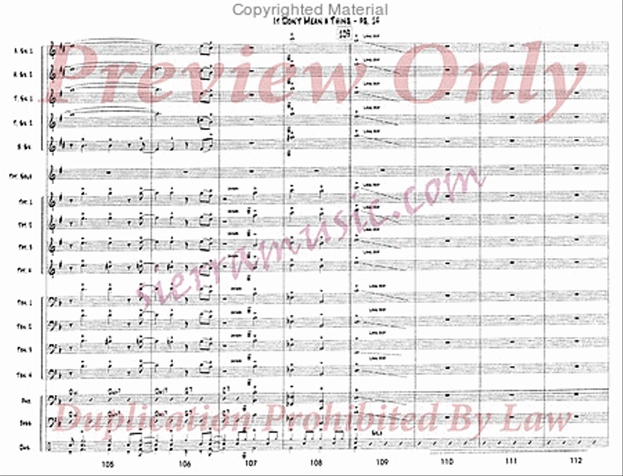 It Don't Mean a Thing If It Ain't Got That Swing Jazz Ensemble scores gallery preview page 15