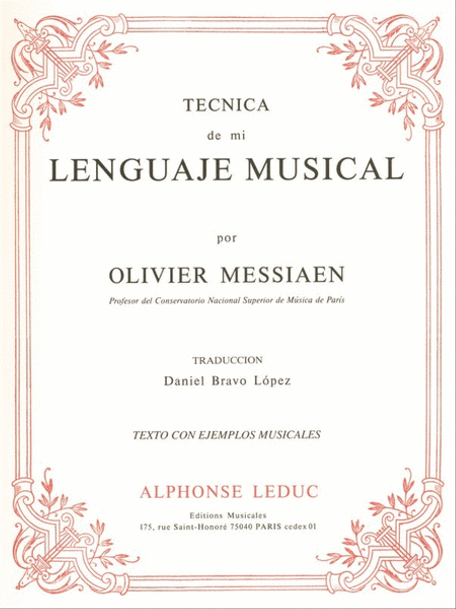 The Technique Of My Musical Language Organ scores gallery preview page 1