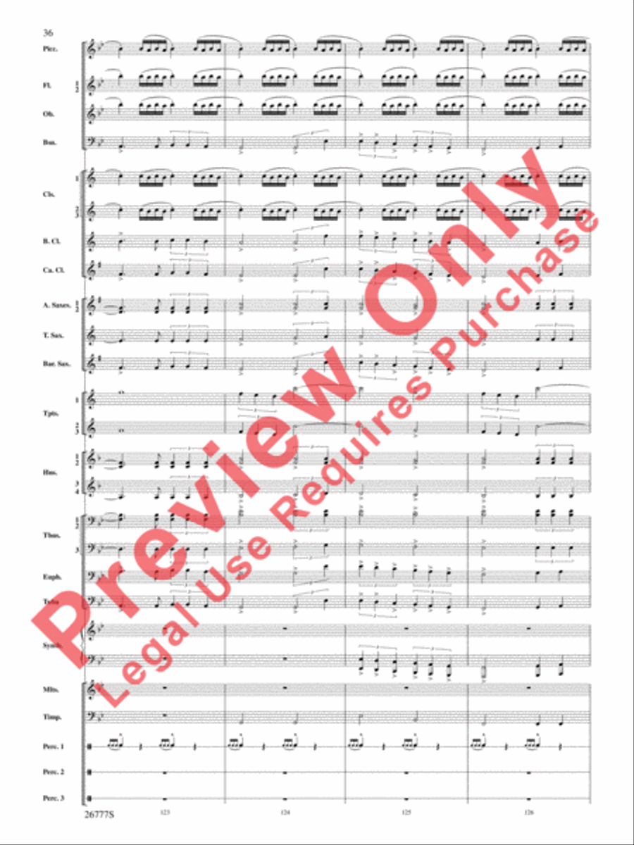 Soaring with John Williams Concert Band scores gallery preview page 37