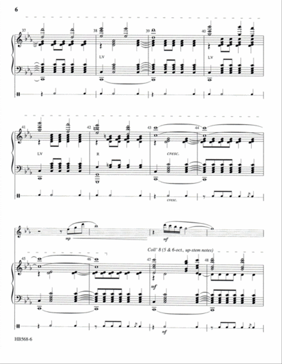 Carol of the Birds - full score - Krug Handbell Choir scores gallery preview page 5