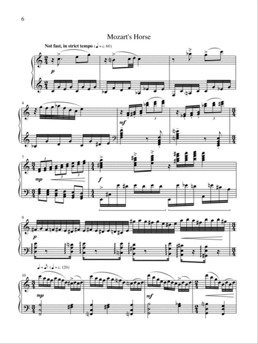 Equine Suite (for solo piano) Piano Solo scores gallery preview page 6