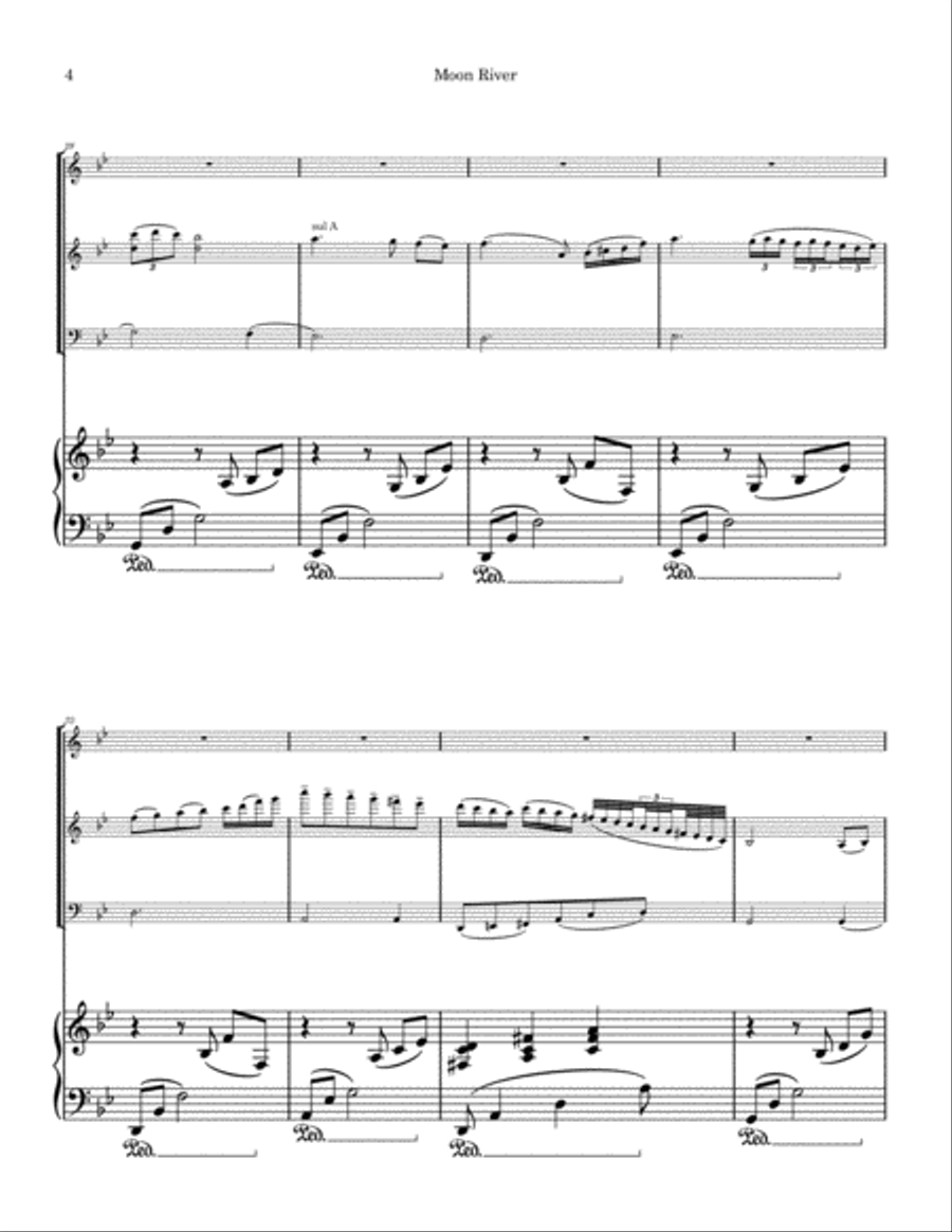 Moon River Moon River Voice scores gallery preview page 4