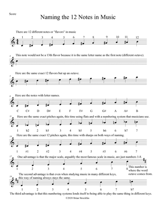 Scale Degree Explanation: Music Theory Worksheet