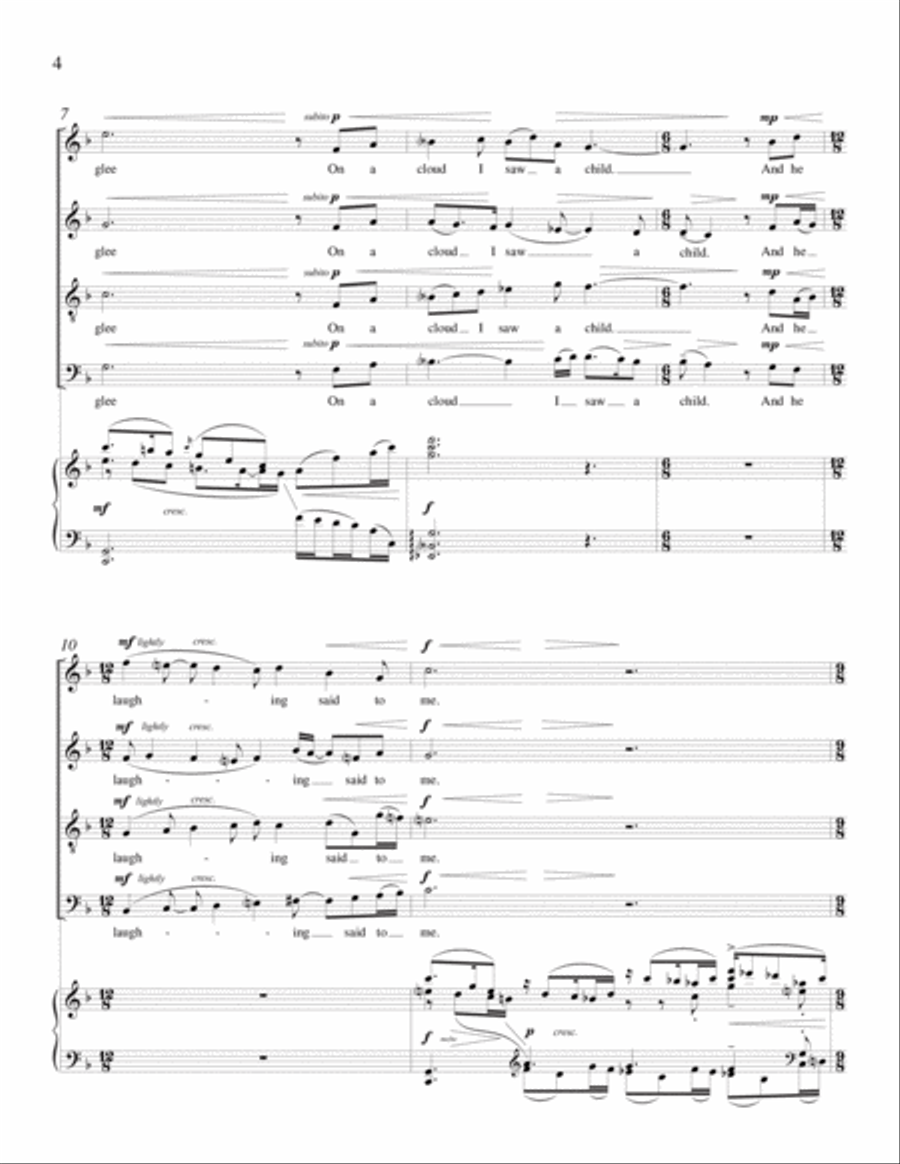 Piping Down the Valleys Wild 4-Part scores gallery preview page 3