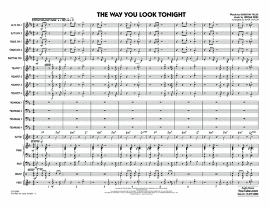 The Way You Look Tonight - Conductor Score (Full Score)