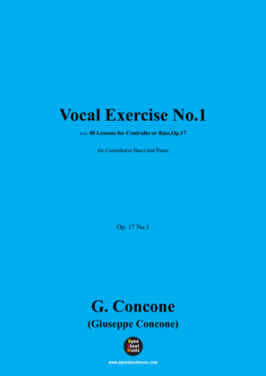 G. Concone-Vocal Exercise No.1