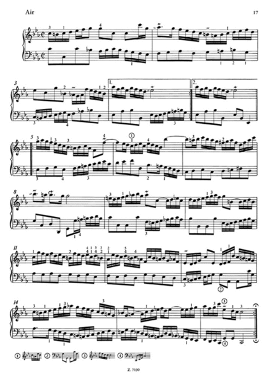 Französische Suiten BWV 812-817 Piano Solo scores gallery preview page 3