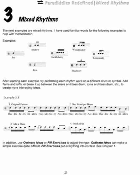 Paradiddles Redefined for Drum Set