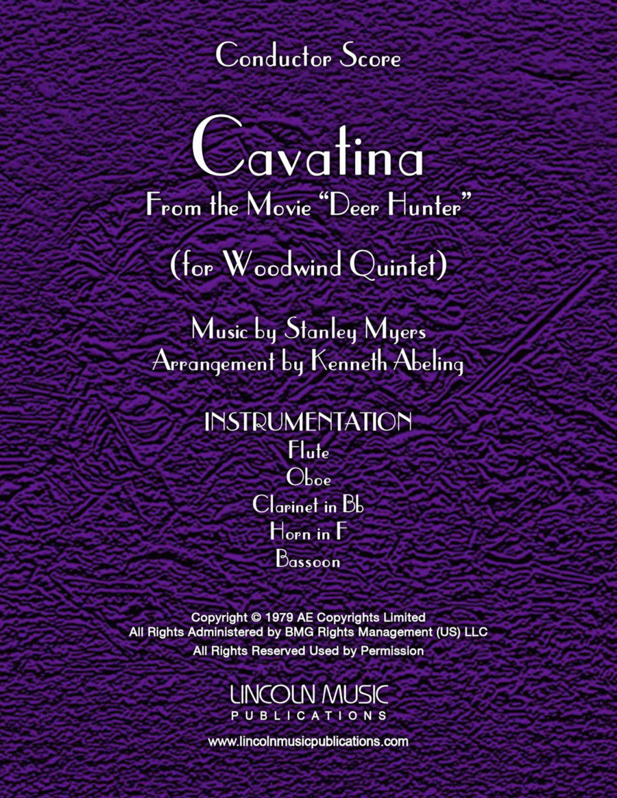Cavatina Woodwind Quintet scores gallery preview page 1