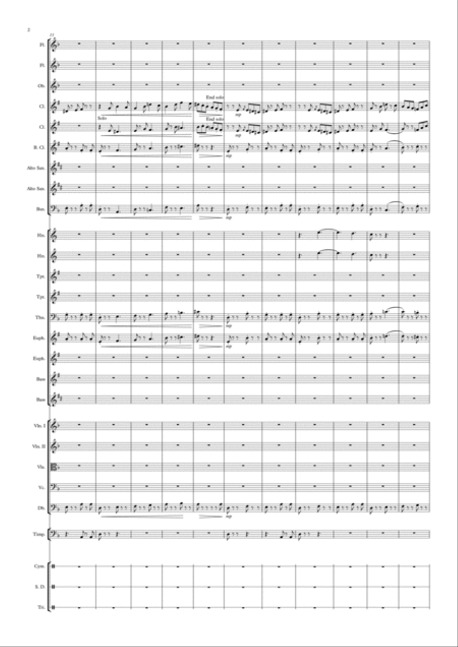 Funeral March of a Marionette Full Orchestra scores gallery preview page 2