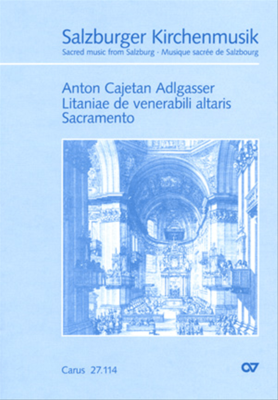 Litaniae de venerabili altaris Sacramento 4-Part scores gallery preview page 1