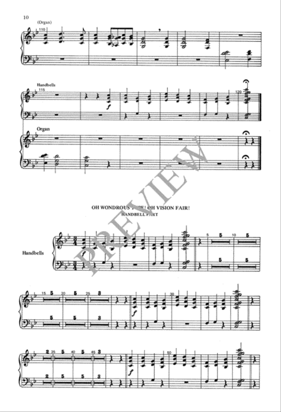 O Wondrous Type! O Vision Fair! 4-Part scores gallery preview page 10