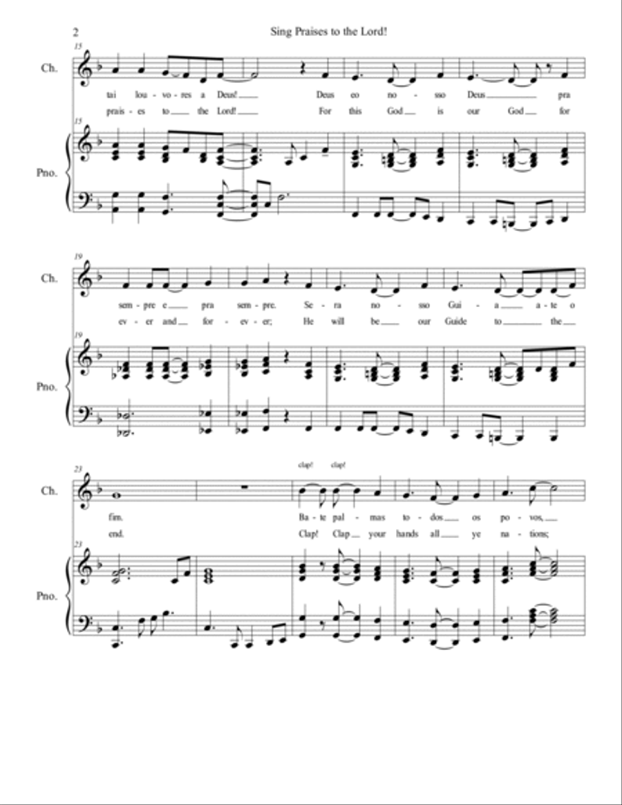 Sing Praises to the Lord! Voice scores gallery preview page 2
