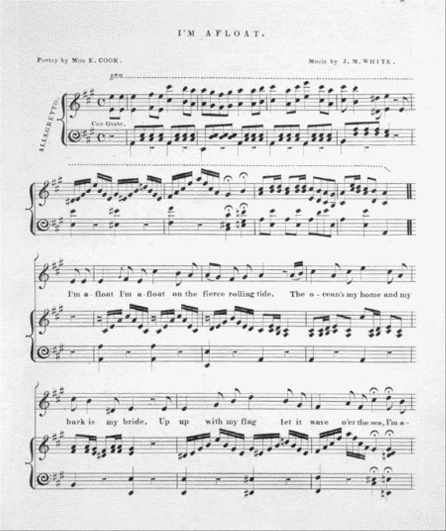 I'm Afloat, I'm Afloat. A Song Piano Solo scores gallery preview page 2