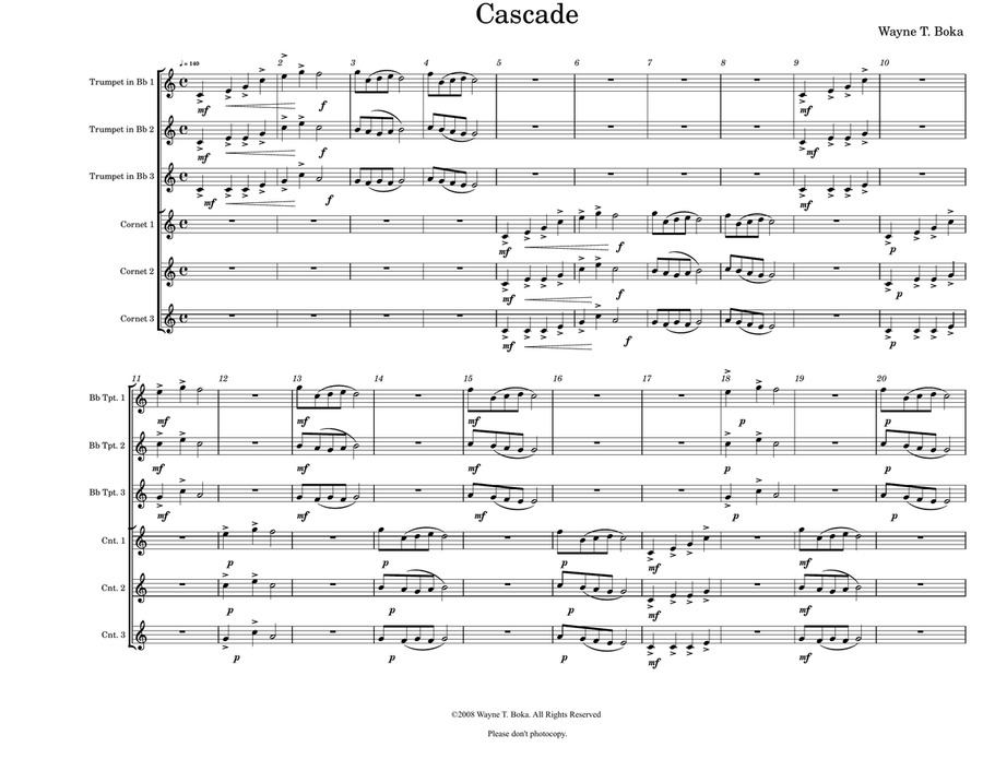 Cascade Brass Ensemble scores gallery preview page 1