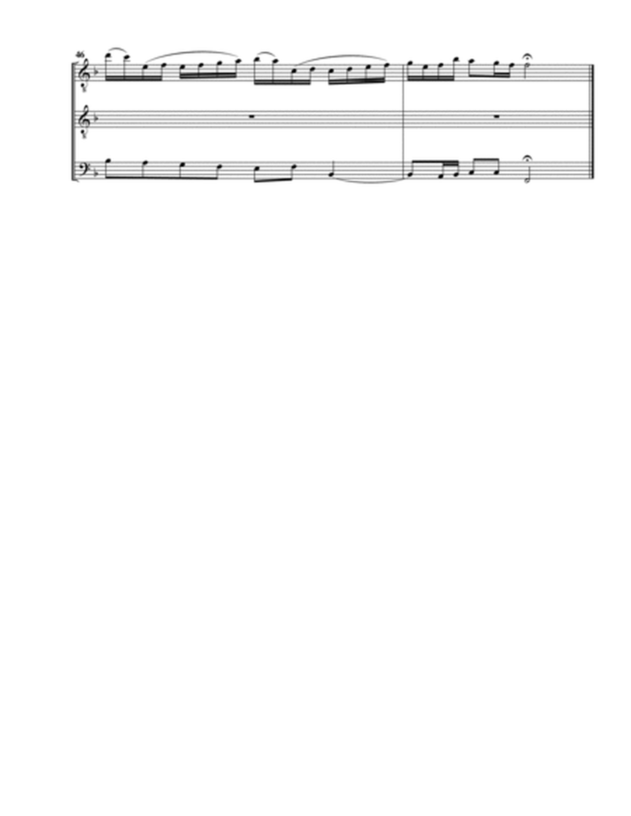 Aria: Drum ich mich ihm ergebe from cantata BWV 107 (arrangement for 3 recorders (AAB))