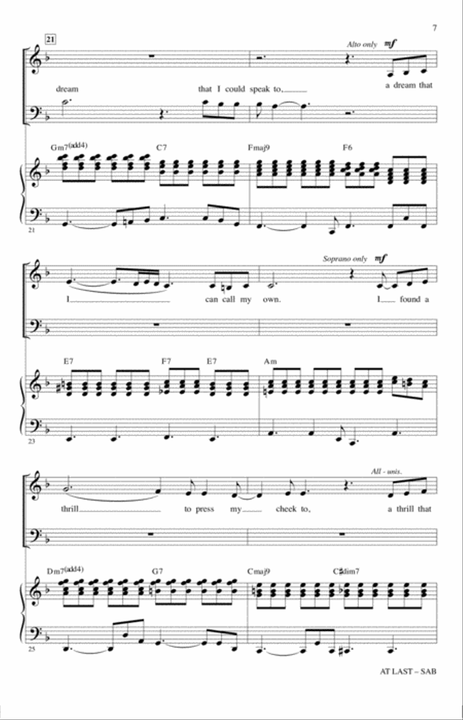 At Last (arr. Mac Huff) 3-Part scores gallery preview page 6