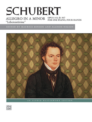 Book cover for Schubert -- Allegro in A Minor, Op. 144 (Lebensstürme)