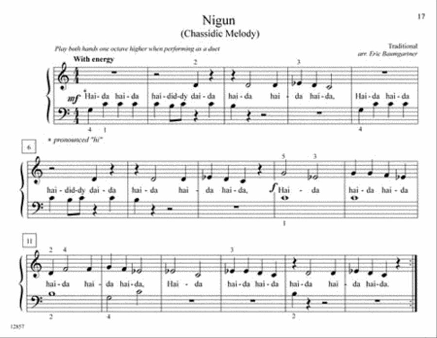 Jewish Favorites Jewish Favorites Easy Piano scores gallery preview page 6