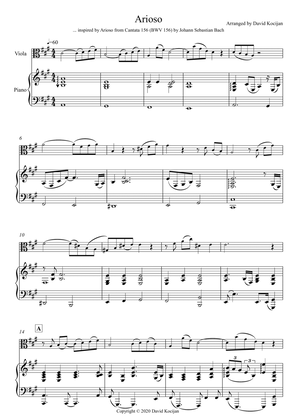 Arioso (viola & piano) - EASY