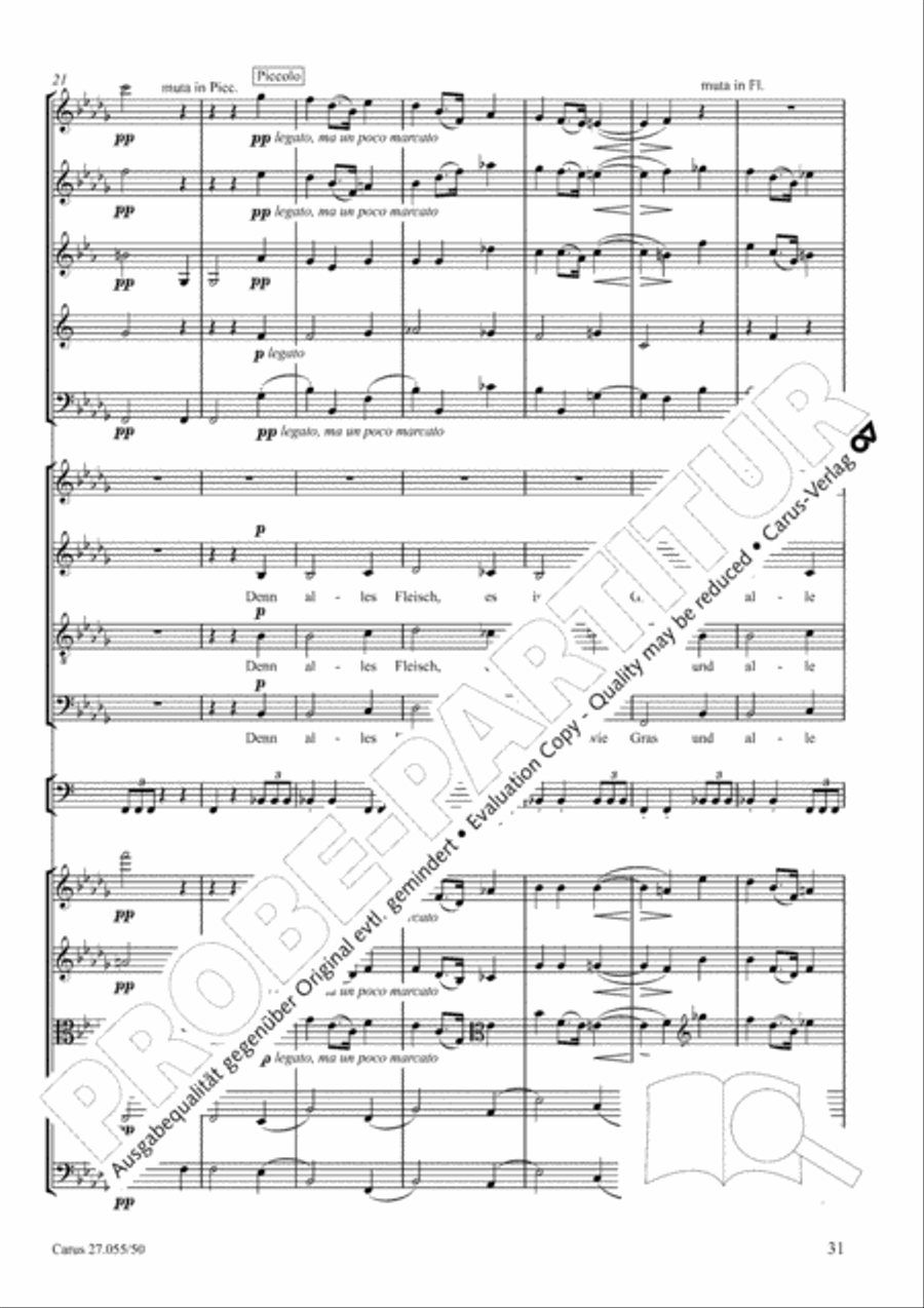 Ein Deutsches Requiem (German Requiem) 4-Part scores gallery preview page 38