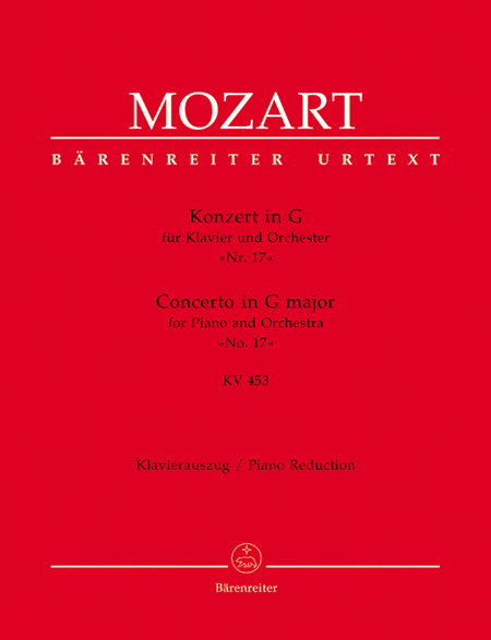 Konzert in G fur Klavier und Orchester Nr. 17 - Concerto in G major for Piano and Orchestra No. 17
