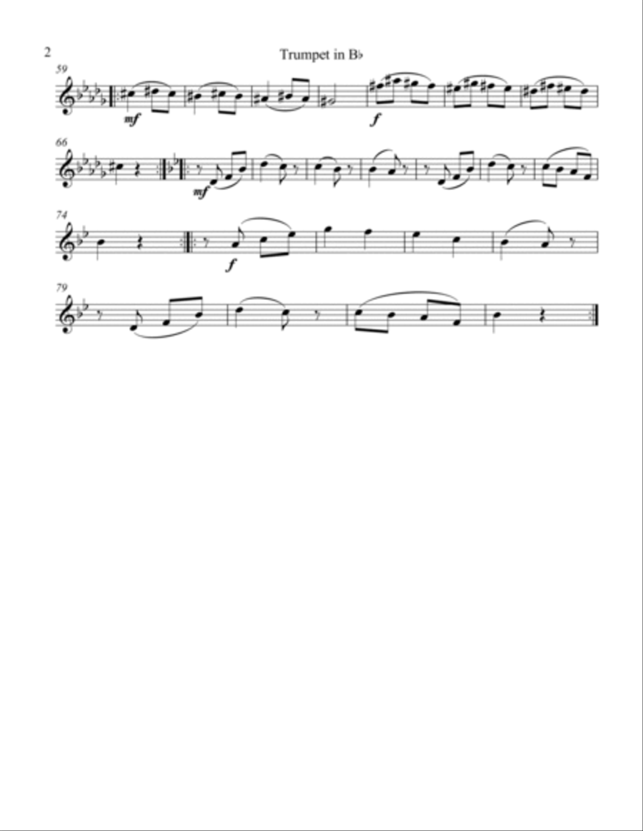 Ecossaises Trumpet Duet scores gallery preview page 2