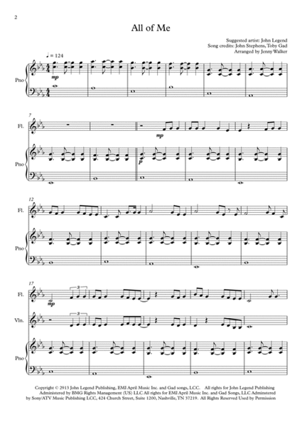 All Of Me - Score Only image number null
