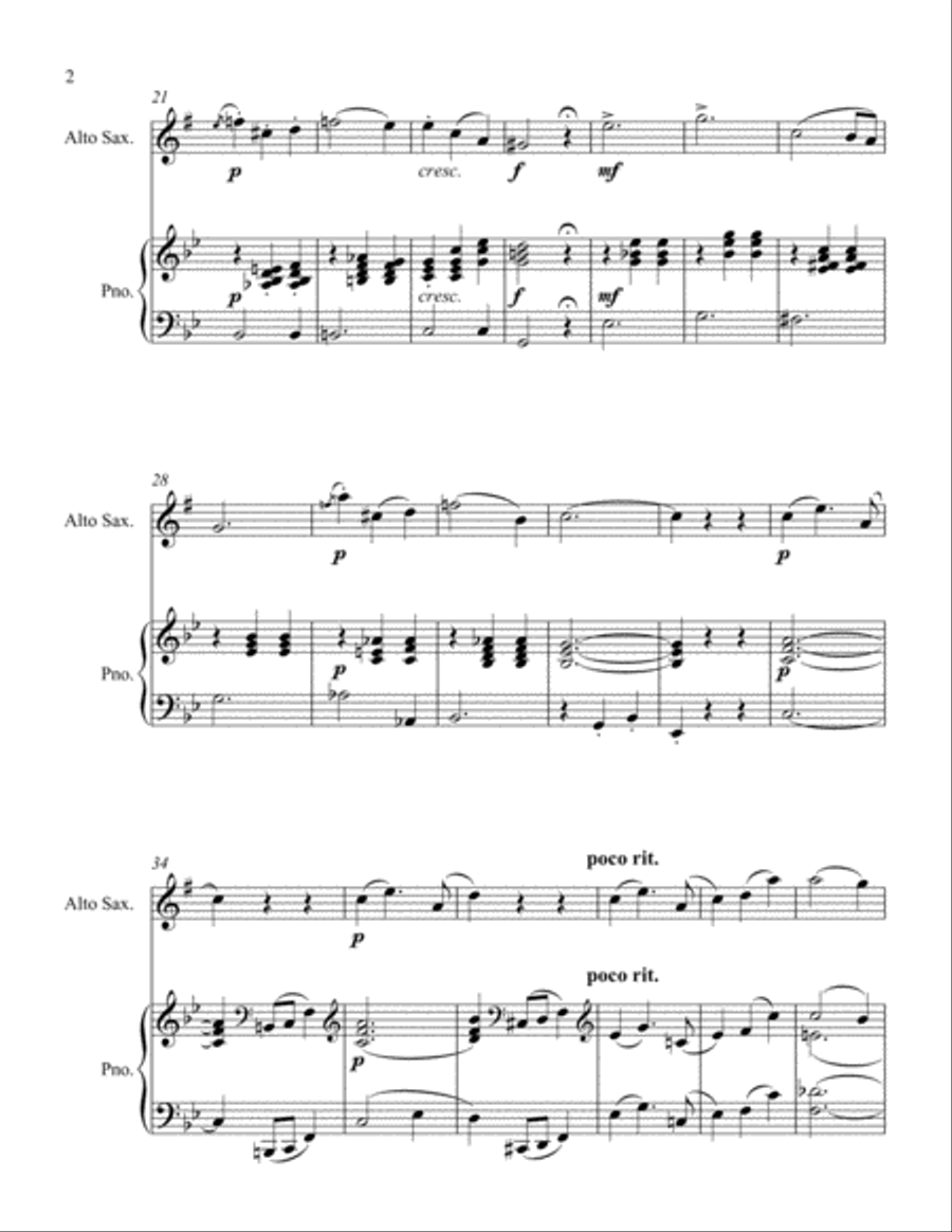 Mama's Birthday Mama's Birthday Alto Saxophone scores gallery preview page 2