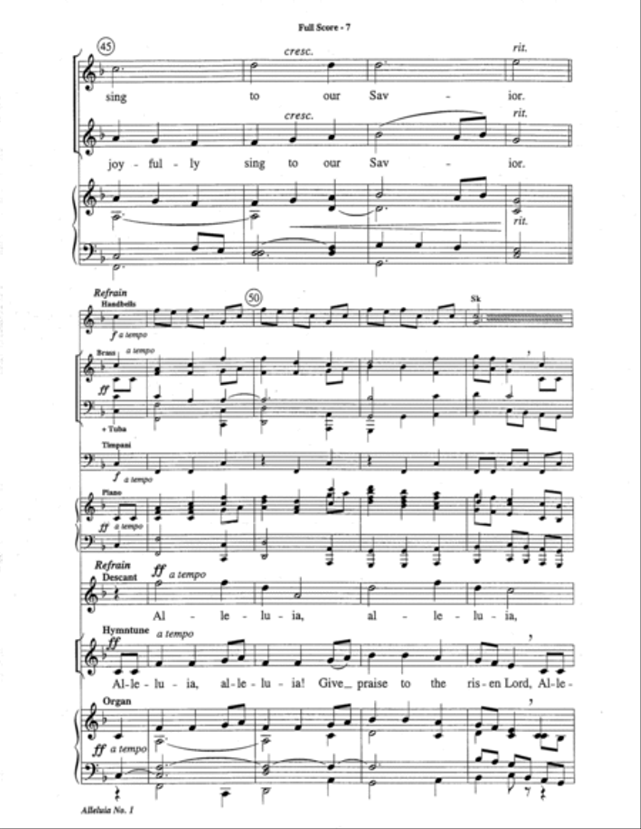 Alleluia No. 1 Alleluia No. 1 Choir scores gallery preview page 20
