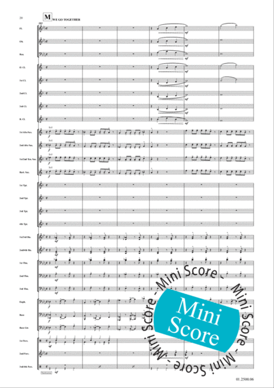 Greased Lightning Concert Band scores gallery preview page 24