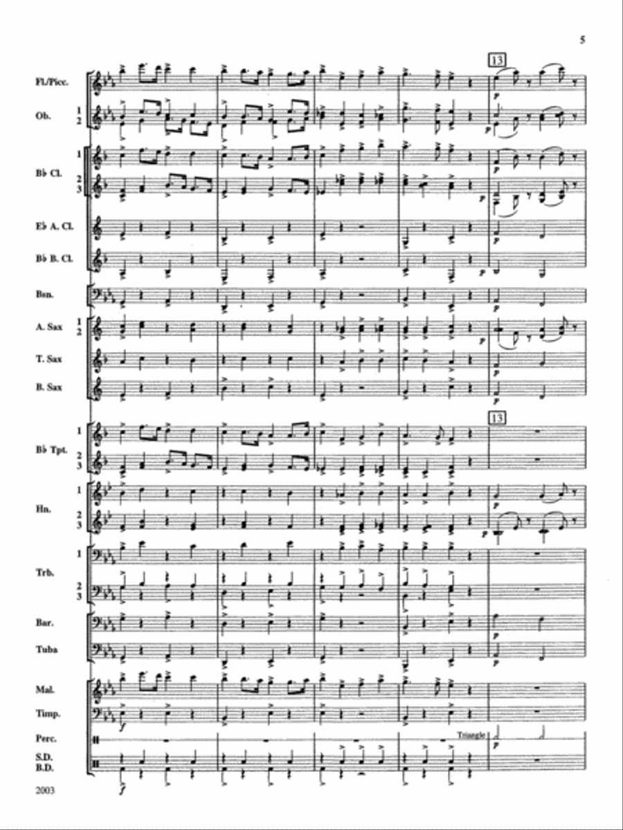 A Percy Grainger Suite: Score Concert Band scores gallery preview page 5