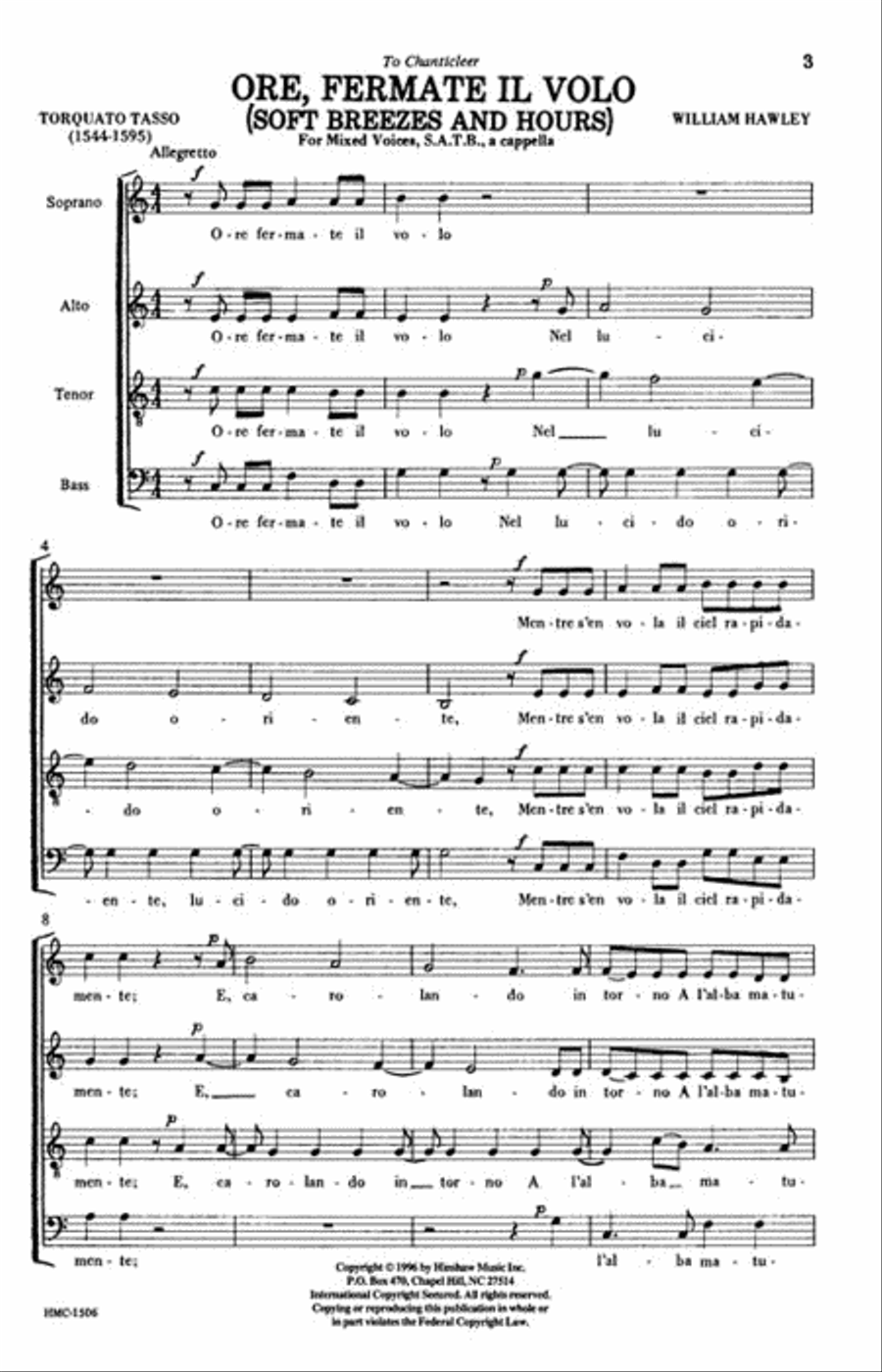 Ore, Fermate Volo 4-Part scores gallery preview page 2