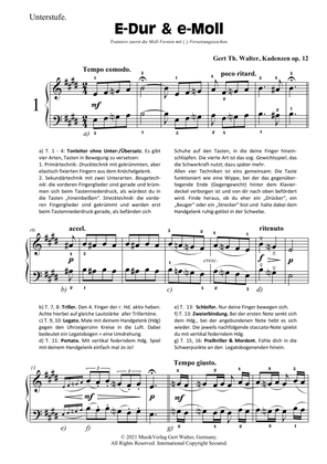 Book cover for Exercise in E Major and E Minor