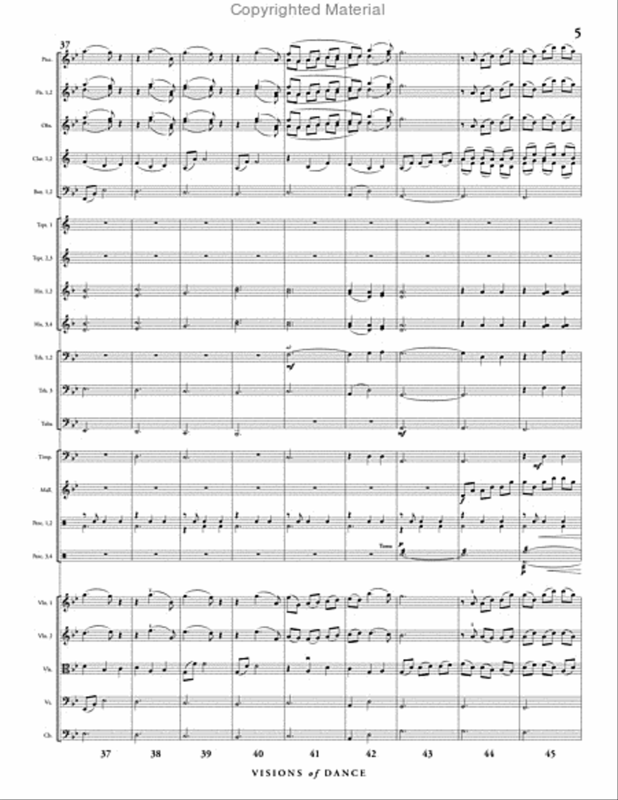Visions of Dance Full Orchestra scores gallery preview page 6