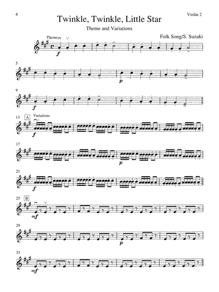 String Quartets for Beginning Ensembles, Volume 1: 2nd Violin