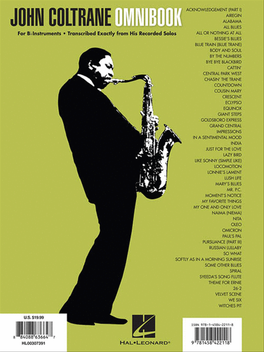 John Coltrane – Omnibook B-Flat Instrument scores gallery preview page 2