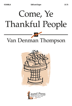 Book cover for Come, Ye Thankful People