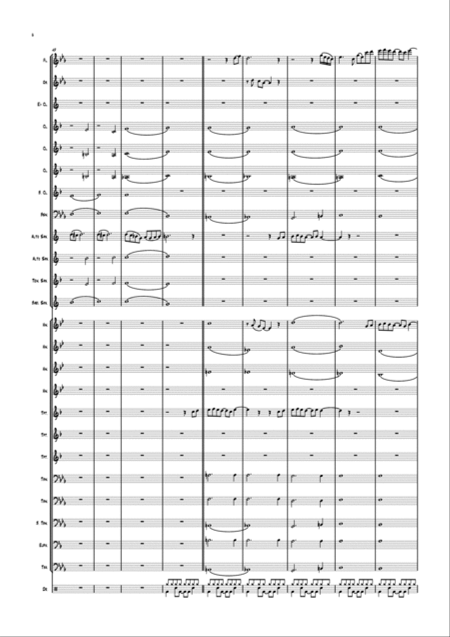 Life On Mars Life On Mars Concert Band scores gallery preview page 6