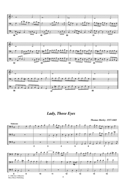 Four Elizabethan Trios, transcribed and edited by Joel DiBarto