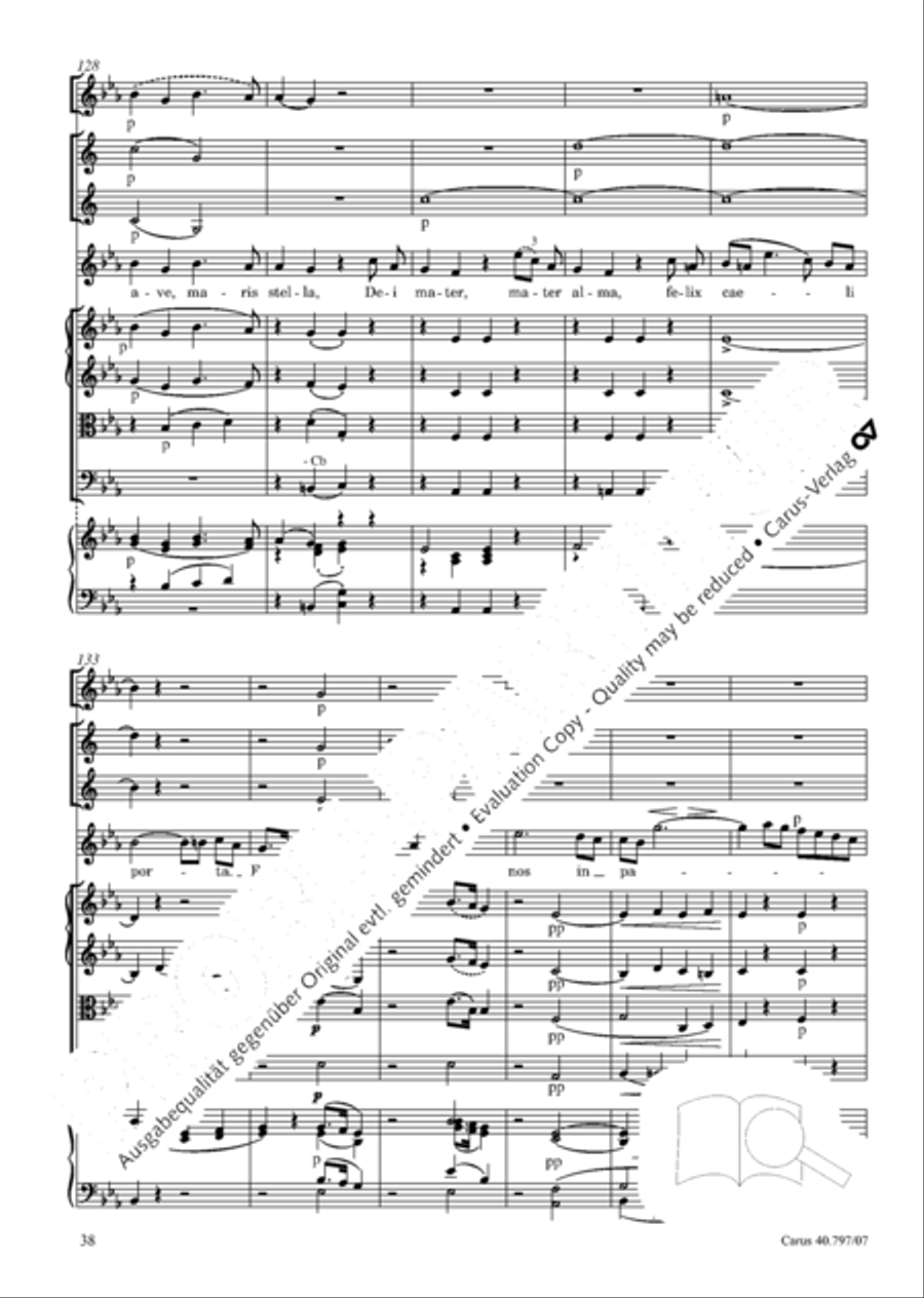 Ave maris stella (Ave maris stella (Ave, Stern der Meere)) Flute scores gallery preview page 39