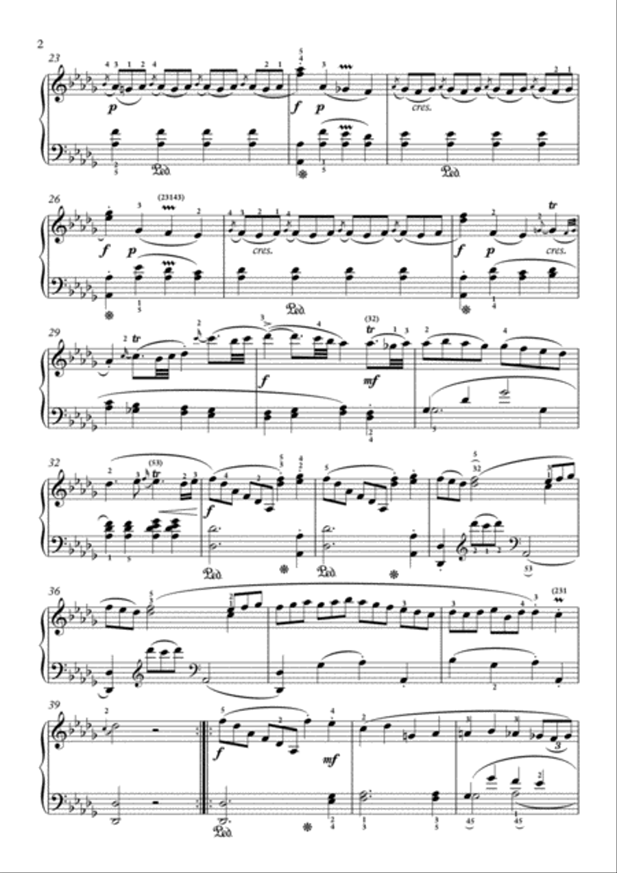 Scarlatti-Sonata in b-minor L.296 K.128(piano) Piano Solo scores gallery preview page 3