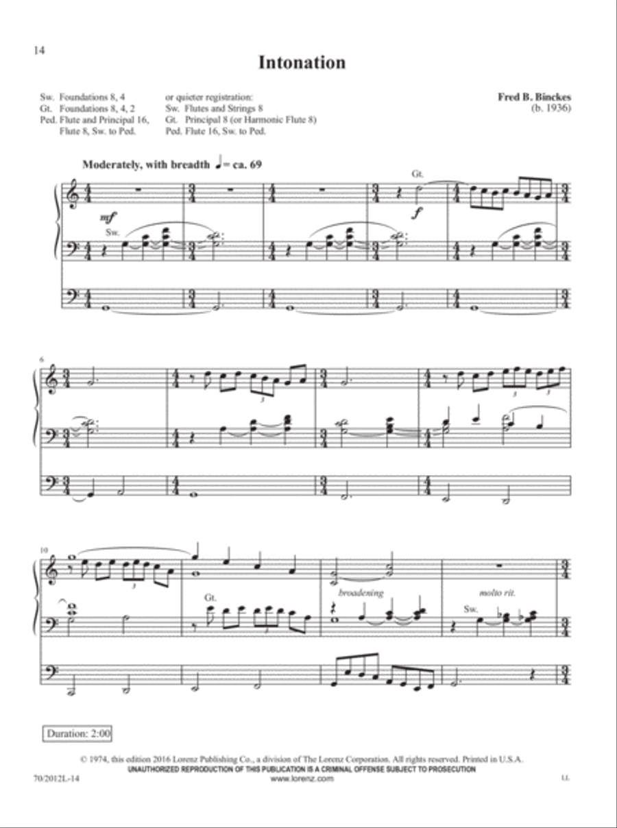 Music for Exultation and Reflection Organ Solo scores gallery preview page 6