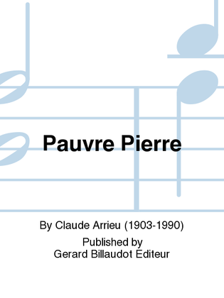 Book cover for Pauvre Pierre